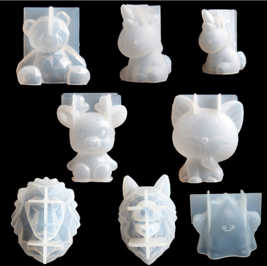 Candle Making Design - Transparent Unicorn Silicone Epoxy Resin Molds