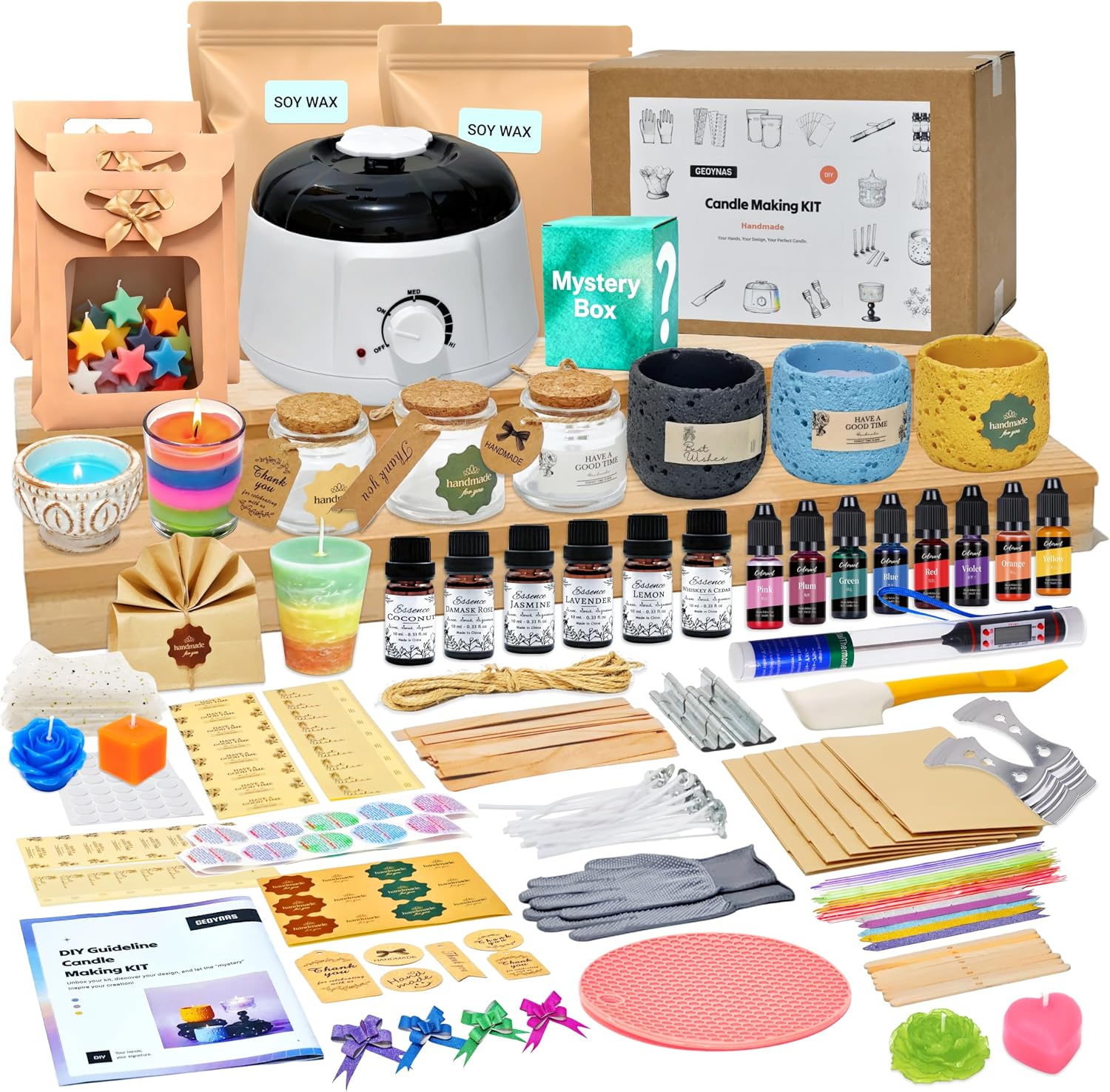 Candle Making Kit For Beginners - 128pcs Candle Making Kit for Adults