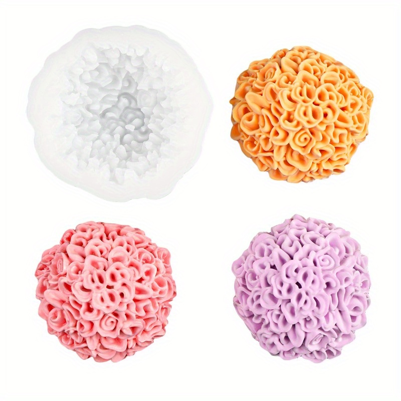 Candle Making Design - A marigold silicone mold diy chrysanthemum