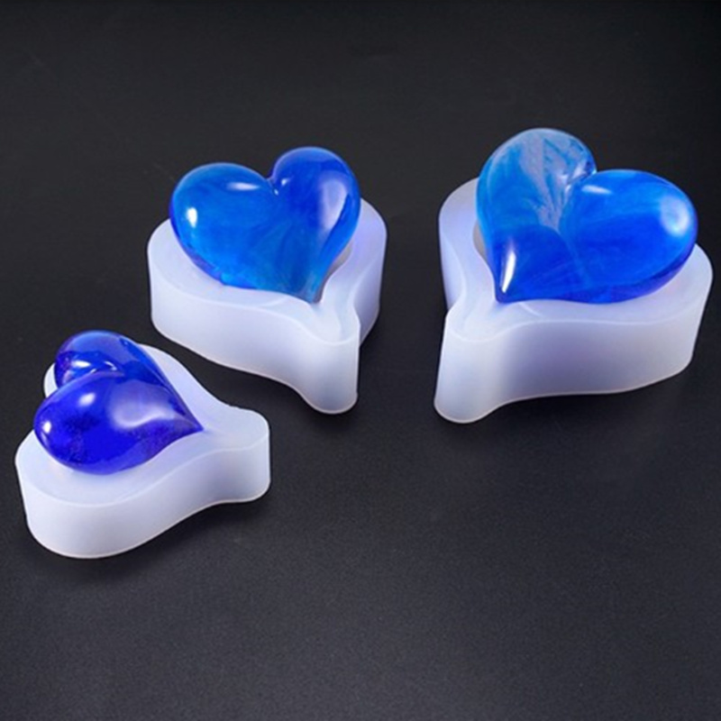 Candle Making At Home - 1PCS 3D Heart Shape Silicone Mold