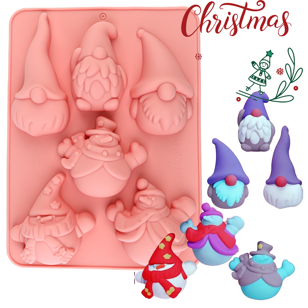 6-Cavity Christmas Gnome Cake  - огляд і ціна Candle Making At Home
