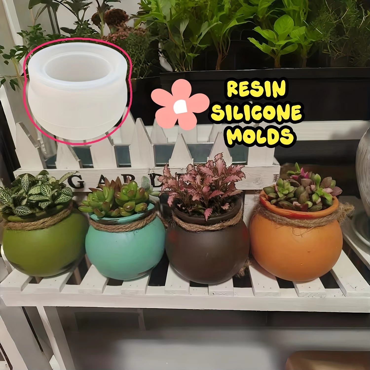 Silicone Flower Pot Molds, Res - огляд і ціна Candle Making Design