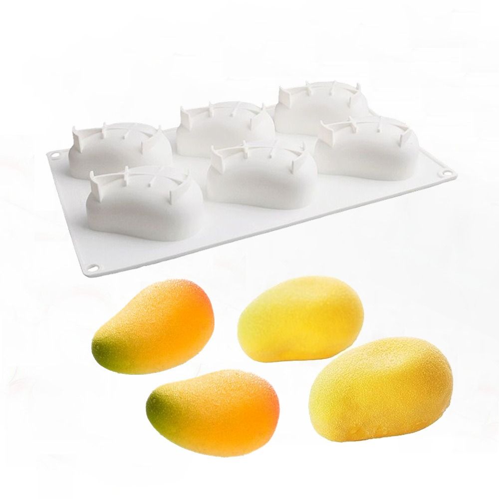 6 Cavity Mango Shaped Cake Mol - огляд і ціна Candle Making Class