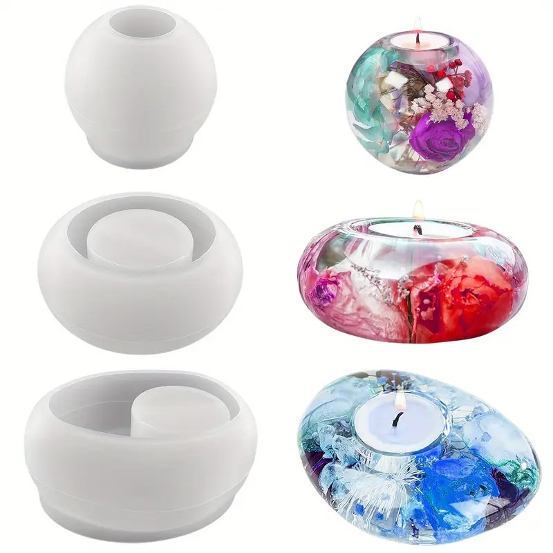 Tealight Candle Holder Resin S - огляд і ціна Candle Making Design