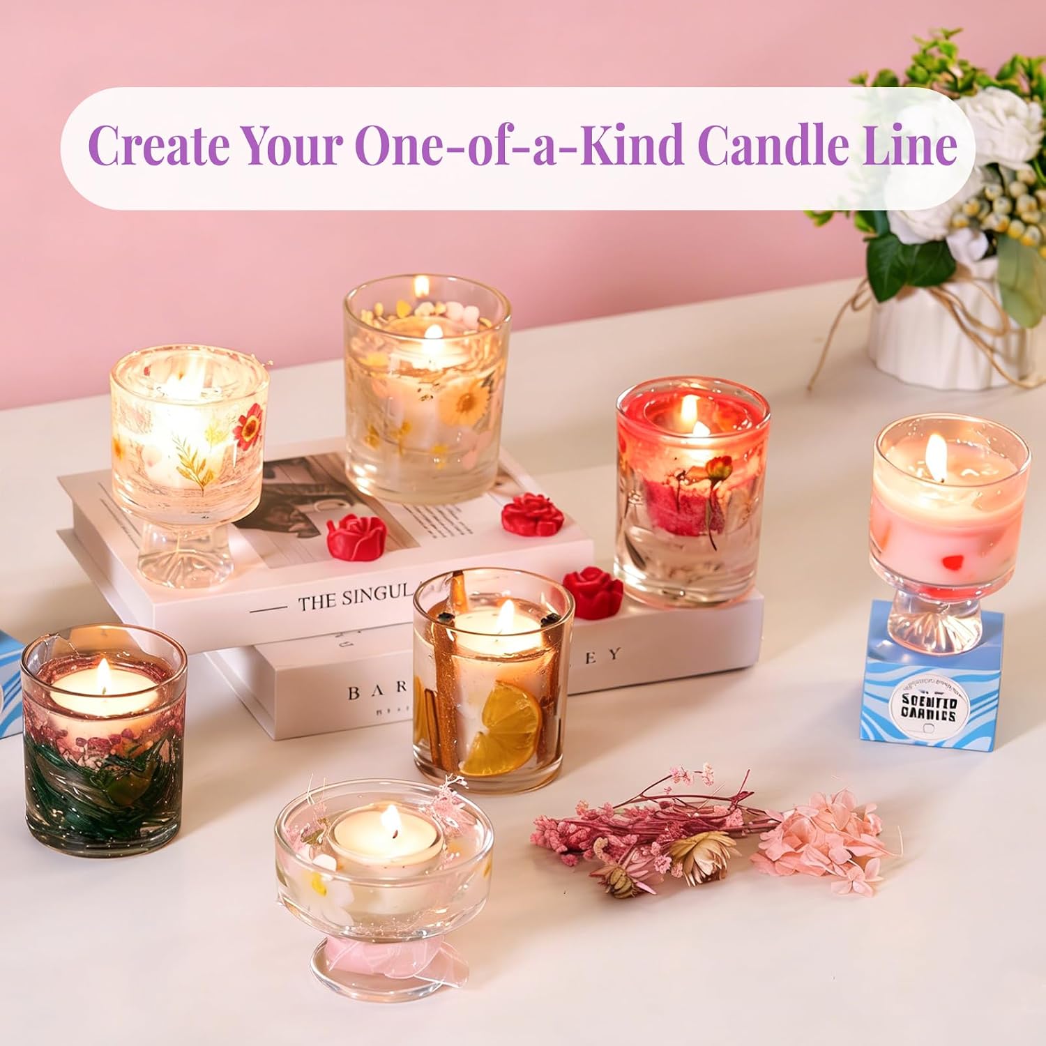 2-in-1 Soy & Jelly Wax DIY Can - огляд і ціна Candle Making Kit For Beginners
