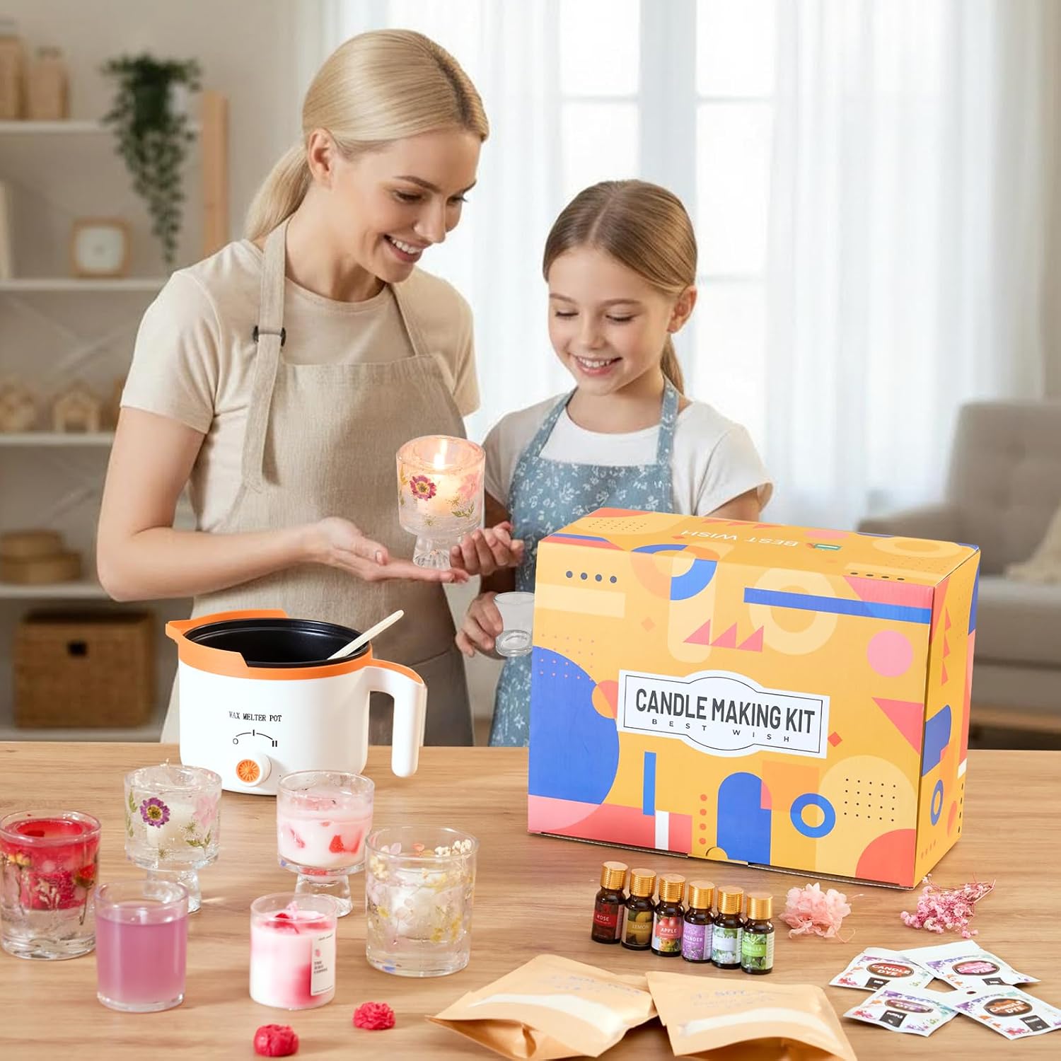 2-in-1 Soy & Jelly Wax DIY Can - огляд і ціна Candle Making Kit For Beginners