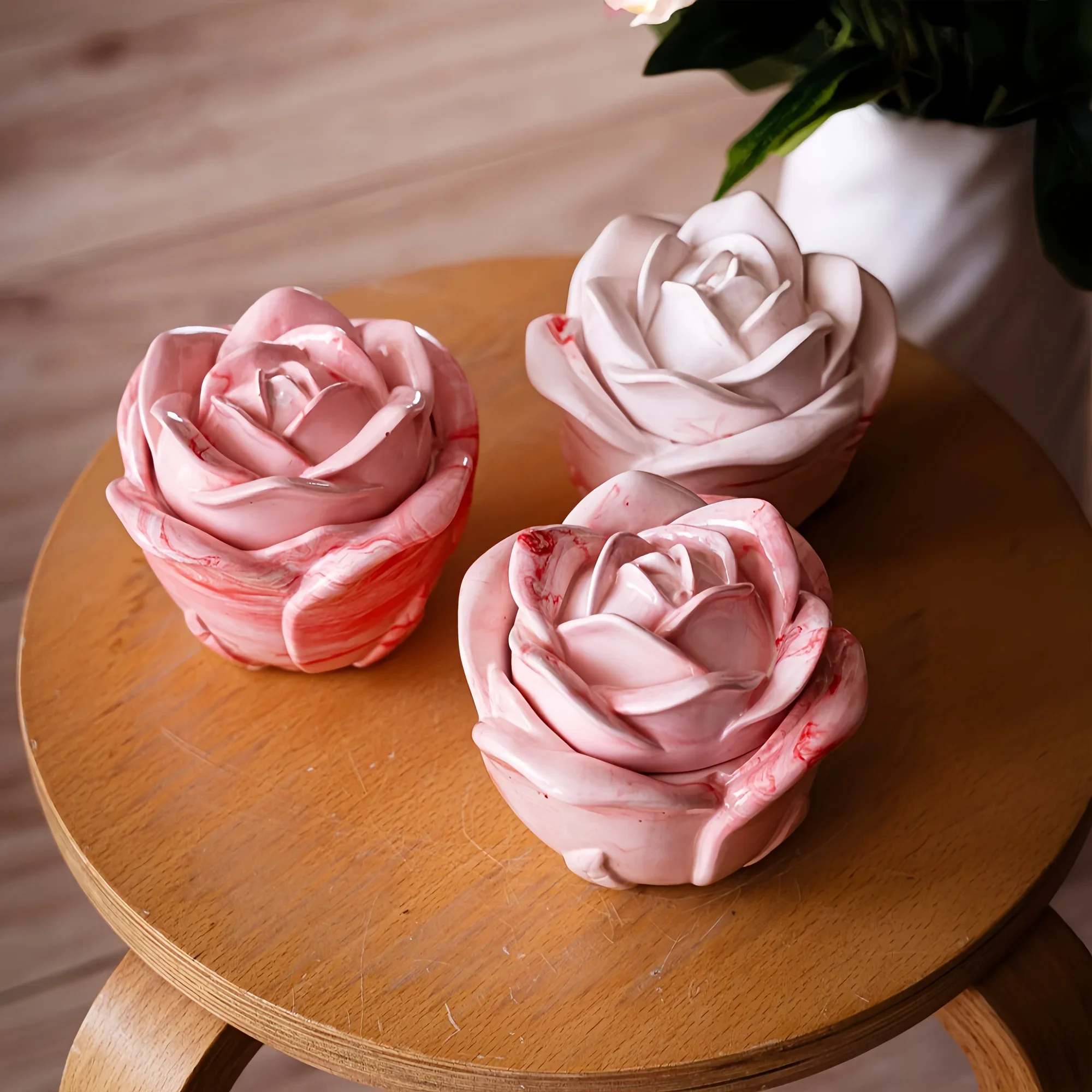 2-Piece Set Rose Shaped Silico - огляд і ціна Candle Making Design