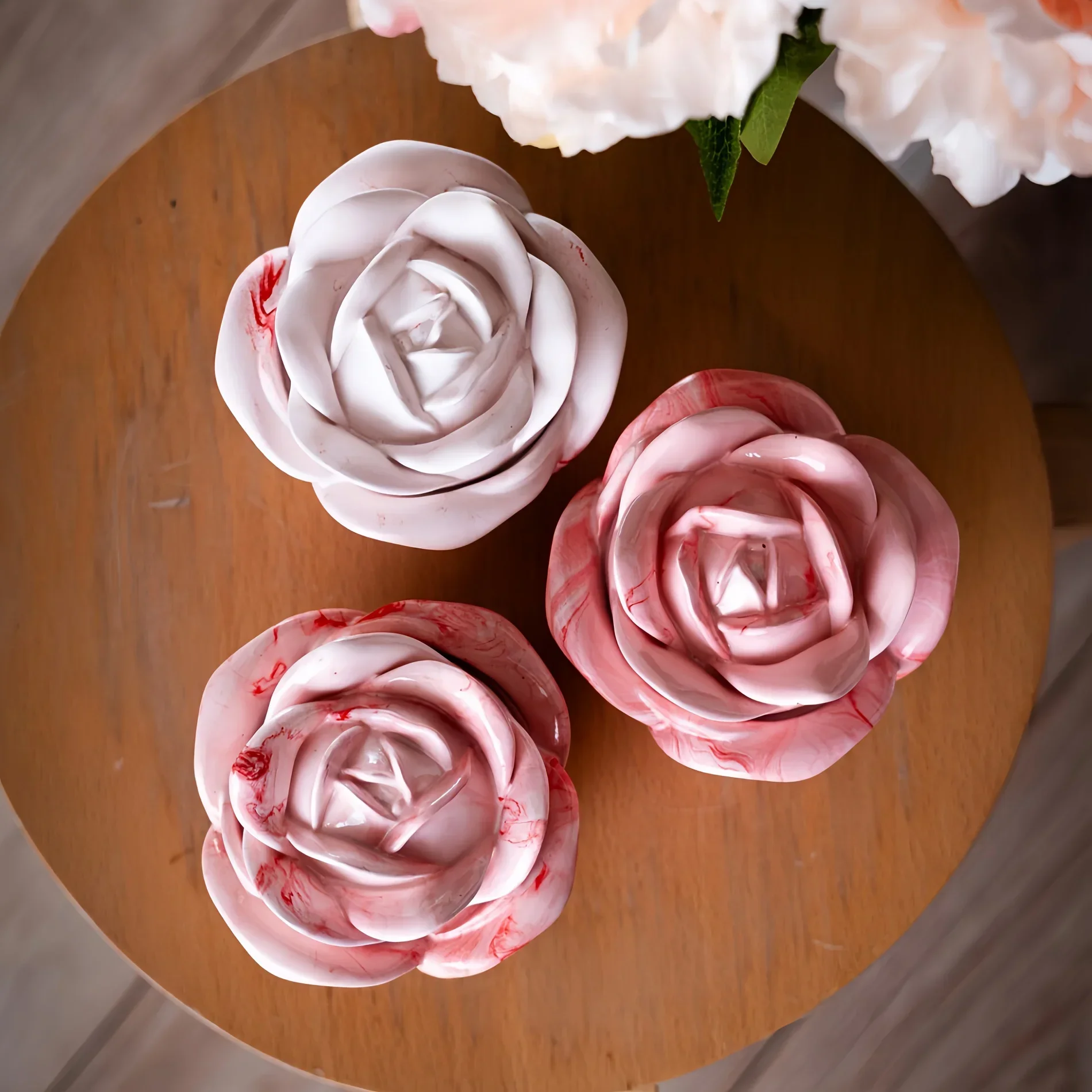 2-Piece Set Rose Shaped Silico - огляд і ціна Candle Making Design