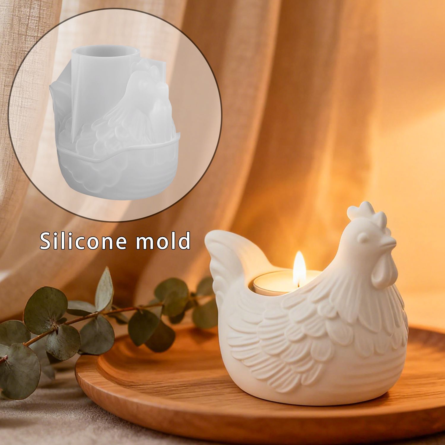 DIY 3D Little Chicken Candle H - огляд і ціна Candle Making Design