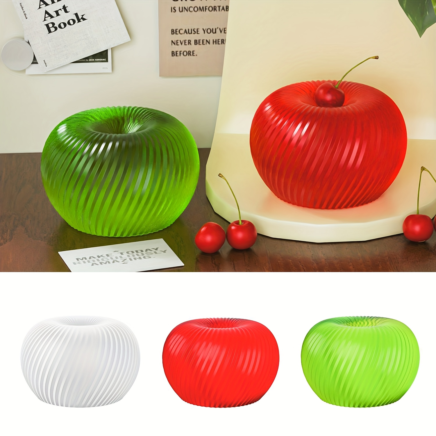 A trendy red apple silicone mo - огляд і ціна Candle Making Design