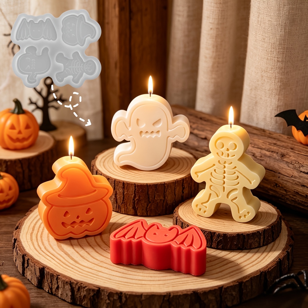 4-cavity silicone resin mold s - огляд і ціна Candle Making Design