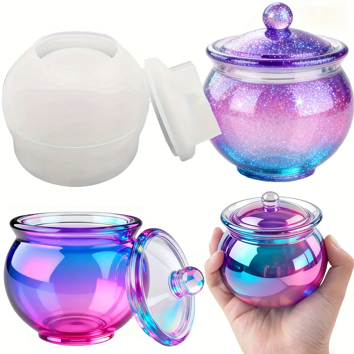 1 set of round resin can molds - огляд і ціна Candle Making Design