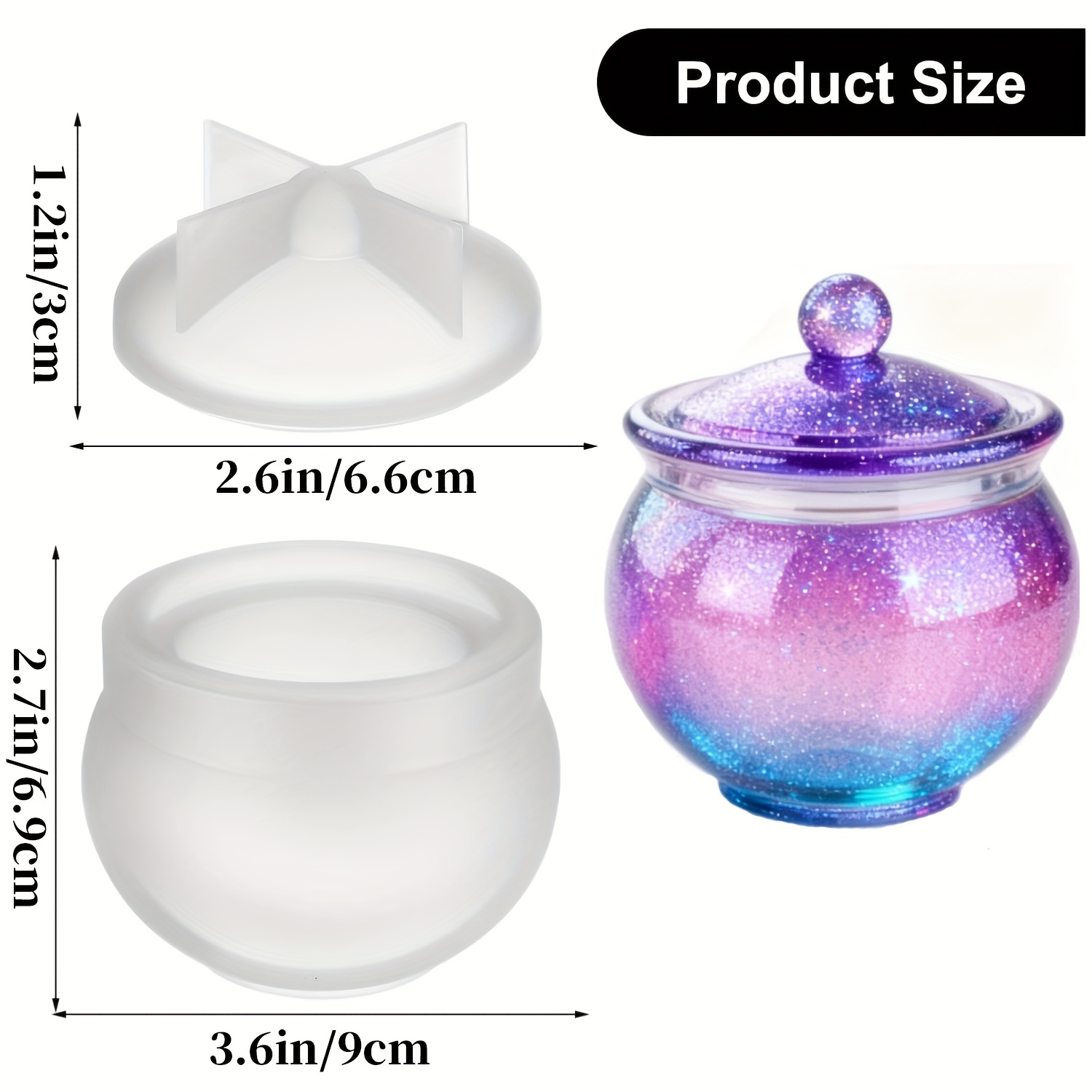 1 set of round resin can molds - огляд і ціна Candle Making Design